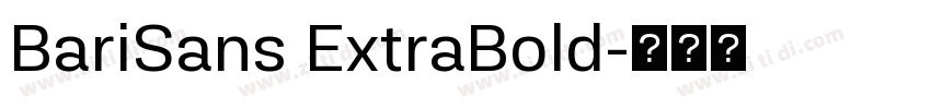 BariSans ExtraBold字体转换